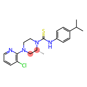 1-Piperazinecarbothioamide, 4-(3-chloro-2-pyridinyl)-2-methyl-N-[4-(1-methylethyl)phenyl]-, (2R)-
