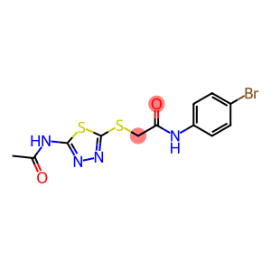 Acetamide, 2-[[5-(acetylamino)-1,3,4-thiadiazol-2-yl]thio]-N-(4-bromophenyl)-