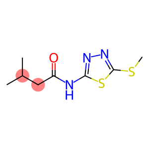 3-methyl-N-[5-(methylthio)-1,3,4-thiadiazol-2-yl]butanamide