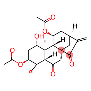 3β,11β-Diacetoxy-1α-hydroxykaura-16-ene-6,15-dione