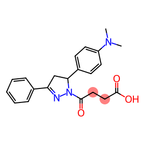 4-(5-[4-(DIMETHYLAMINO)PHENYL]-3-PHENYL-4,5-DIHYDRO-1H-PYRAZOL-1-YL)-4-OXOBUTANOIC ACID