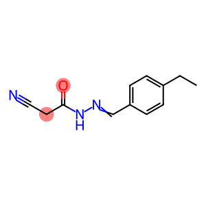 Acetic acid, cyano-, [(4-ethylphenyl)methylene]hydrazide (9CI)