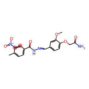 2-[4-(2-{3-nitro-4-methylbenzoyl}carbohydrazonoyl)-2-methoxyphenoxy]acetamide