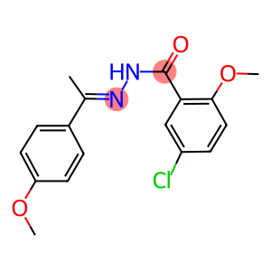 5-chloro-2-methoxy-N'-[1-(4-methoxyphenyl)ethylidene]benzohydrazide