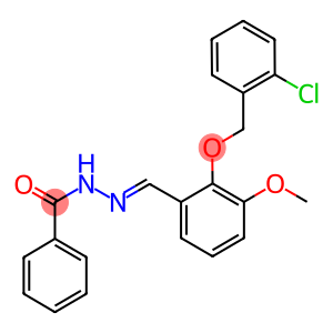 N'-{2-[(2-chlorobenzyl)oxy]-3-methoxybenzylidene}benzohydrazide