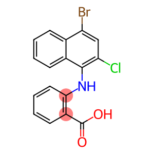 Benzoic acid, 2-[(4-bromo-2-chloro-1-naphthalenyl)amino]-