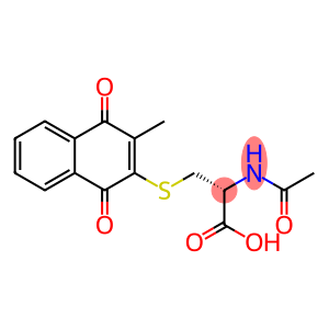 2-methyl-3-(N-acetylcystein-S-yl)-1,4-naphthoquinone