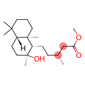 (5β,9α,8S,10α,13R)-8-Hydroxylabdan-15-oic acid methyl ester