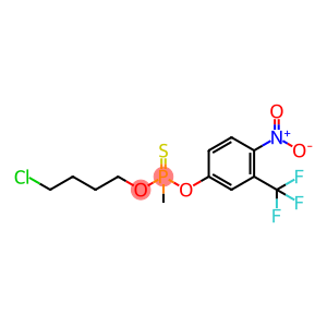 Phosphonothioic acid, methyl-, O-(4-chlorobutyl) O-[4-nitro-3-(trifluoromethyl)phenyl] ester (9CI)