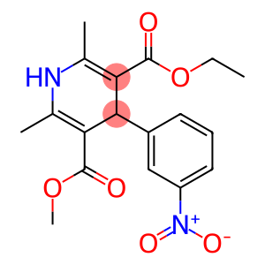 1,4-dihydro-2,6-dimethyl-4-(3-nitrophenyl)-3,5-pyridinedicarboxylic acid ethyl methyl ester