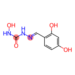 Hydrazinecarboxamide, 2-[(2,4-dihydroxyphenyl)methylene]-N-hydroxy- (9CI)