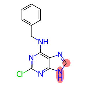 7H-purin-6-amine, 2-chloro-N-(phenylmethyl)-