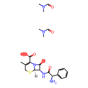 7-[(R)-AMINO(PHENYL)ACETAMIDO]-3-METHYL-3-CEPHEM-4-CARBOXYLIC ACID--DIMETHYLFORMAMIDE (2:1)