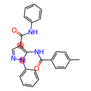 5-[(4-methylbenzoyl)amino]-N,1-diphenyl-1H-pyrazole-4-carboxamide