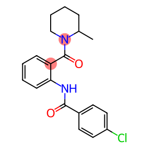 4-chloro-N-{2-[(2-methyl-1-piperidinyl)carbonyl]phenyl}benzamide