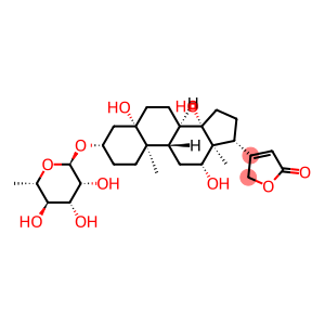 3β-[(6-Deoxy-α-L-mannopyranosyl)oxy]-5,12β,14-trihydroxy-5β,14β-card-20(22)-enolide