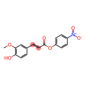 (2E)-3-(4-Hydroxy-3-methoxyphenyl)-2-propenoic acid 4-nitrophenyl ester