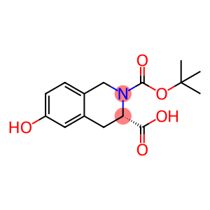 (3S)-6-Hydroxy-2-{[(2-methyl-2-propanyl)oxy]carbonyl}-1,2,3,4-tetrahydro-3-isoquinolinecarboxylicacid