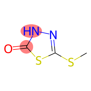 1,3,4-Thiadiazol-2(3H)-one,  5-(methylthio)-