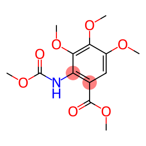 2-(carbomethoxyamino)-3,4,5-trimethoxy-benzoic acid methyl ester