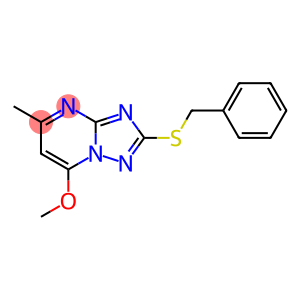 2-(benzylsulfanyl)-5-methyl[1,2,4]triazolo[1,5-a]pyrimidin-7-yl methyl ether