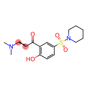 (2E)-3-(dimethylamino)-1-[2-hydroxy-5-(piperidine-1-sulfonyl)phenyl]prop-2-en-1-one