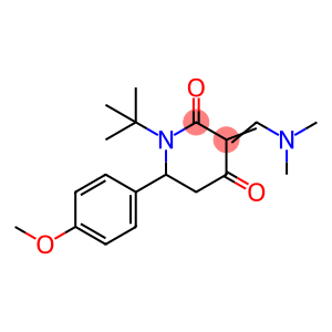 (3Z)-1-tert-butyl-3-[(dimethylamino)methylidene]-6-(4-methoxyphenyl)piperidine-2,4-dione