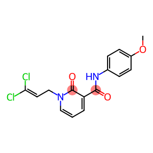 1-(3,3-dichloroprop-2-en-1-yl)-N-(4-methoxyphenyl)-2-oxo-1,2-dihydropyridine-3-carboxamide