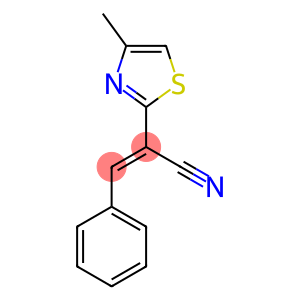 (2E)-2-(4-methyl-1,3-thiazol-2-yl)-3-phenylprop-2-enenitrile