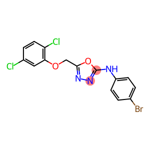 1,3,4-Oxadiazol-2-amine, N-(4-bromophenyl)-5-[(2,5-dichlorophenoxy)methyl]-