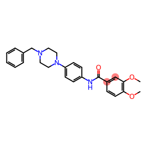 N-[4-(4-benzyl-1-piperazinyl)phenyl]-3,4-dimethoxybenzamide