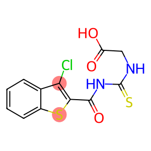 [({[(3-chloro-1-benzothien-2-yl)carbonyl]amino}carbothioyl)amino]acetic acid