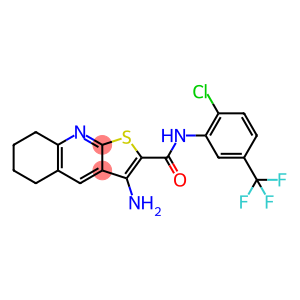 3-amino-N-[2-chloro-5-(trifluoromethyl)phenyl]-5,6,7,8-tetrahydrothieno[2,3-b]quinoline-2-carboxamide