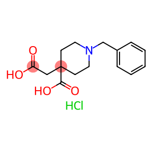 1-Benzyl-4-(carboxymethyl)piperidine-4-carboxylic acid hydrochloride