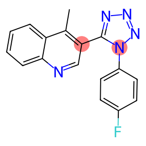 3-[1-(4-fluorophenyl)-1H-tetraazol-5-yl]-4-methylquinoline