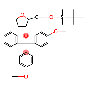 {(2R,3S)-3-[Bis-(4-methoxy-phenyl)-phenyl-methoxy]-tetrahydro-furan-2-ylmethoxy}-tert-butyl-dimethyl-silane