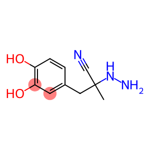 Benzenepropanenitrile, alpha-hydrazino-3,4-dihydroxy-alpha-methyl- (9CI)