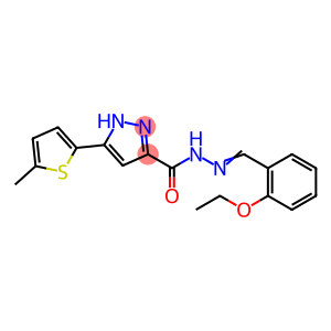 (E)-N-(2-ethoxybenzylidene)-3-(5-methylthiophen-2-yl)-1H-pyrazole-5-carbohydrazide