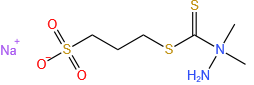 sodium 3-sulphonatopropyl 2,2-dimethyldithiocarbazate