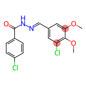 4-chloro-N'-(3-chloro-4,5-dimethoxybenzylidene)benzohydrazide