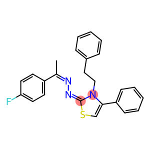 4-phenyl-3-(2-phenylethyl)-1,3-thiazol-2(3H)-one [1-(4-fluorophenyl)ethylidene]hydrazone