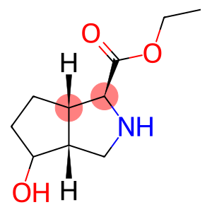 Cyclopenta[c]pyrrole-1-carboxylic acid, octahydro-4-hydroxy-, ethyl ester, (1S,3aR,6aS)- (9CI)