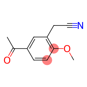 Benzeneacetonitrile, 5-acetyl-2-methoxy- (9CI)