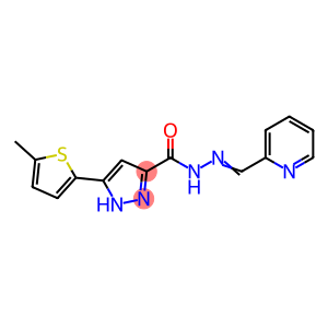 3-(5-methylthiophen-2-yl)-N'-[(E)-pyridin-2-ylmethylidene]-1H-pyrazole-5-carbohydrazide