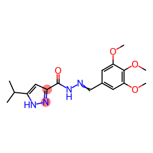 (E)-3-isopropyl-N-(3,4,5-trimethoxybenzylidene)-1H-pyrazole-5-carbohydrazide