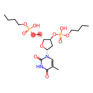 3'-Thymidylic acid, monobutyl ester, 5'-(butyl hydrogen phosphate)