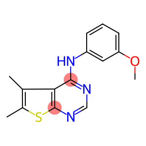 N-(5,6-dimethylthieno[2,3-d]pyrimidin-4-yl)-N-(3-methoxyphenyl)amine