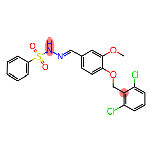 N'-{4-[(2,6-dichlorobenzyl)oxy]-3-methoxybenzylidene}benzenesulfonohydrazide