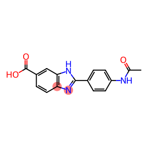 1H-Benzimidazole-6-carboxylic acid, 2-[4-(acetylamino)phenyl]-