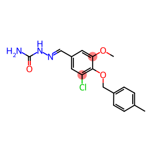 3-chloro-5-methoxy-4-[(4-methylbenzyl)oxy]benzaldehyde semicarbazone